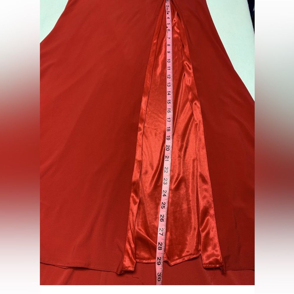 Sherri Hill Red Two-Piece 
Beaded Prom Gown-Size 6 - Picture 13 of 15